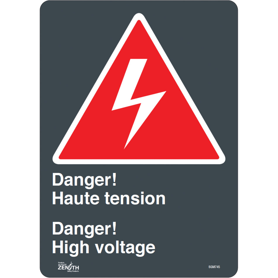""Haute Tension/High Voltage"" Sign - SGM745