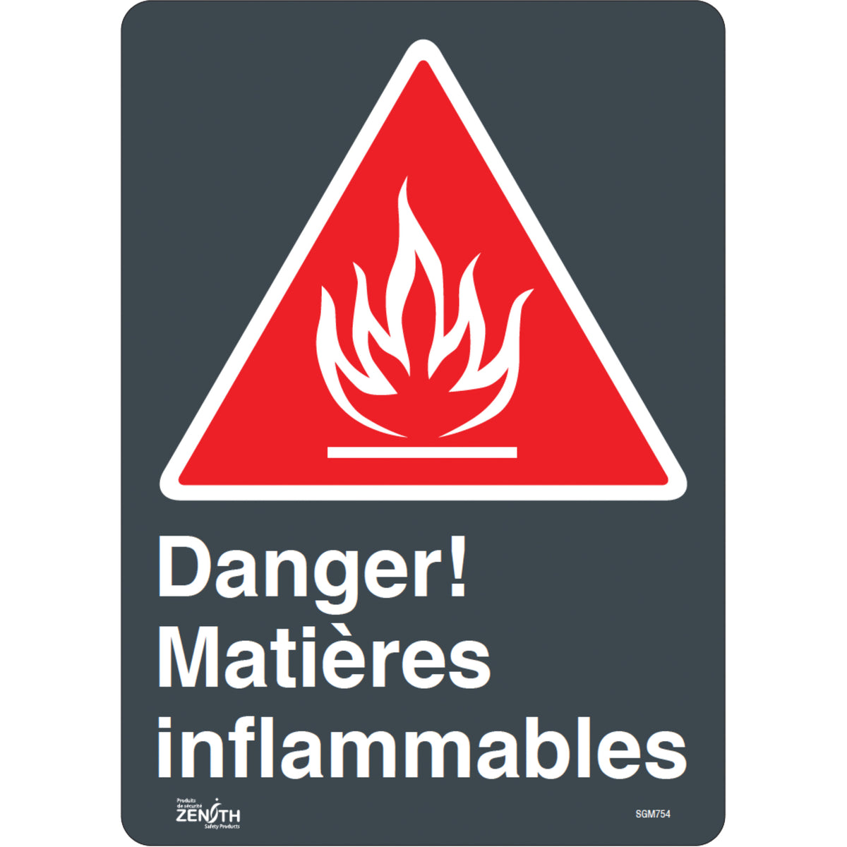 ""Matières Inflammables"" Sign - SGM754