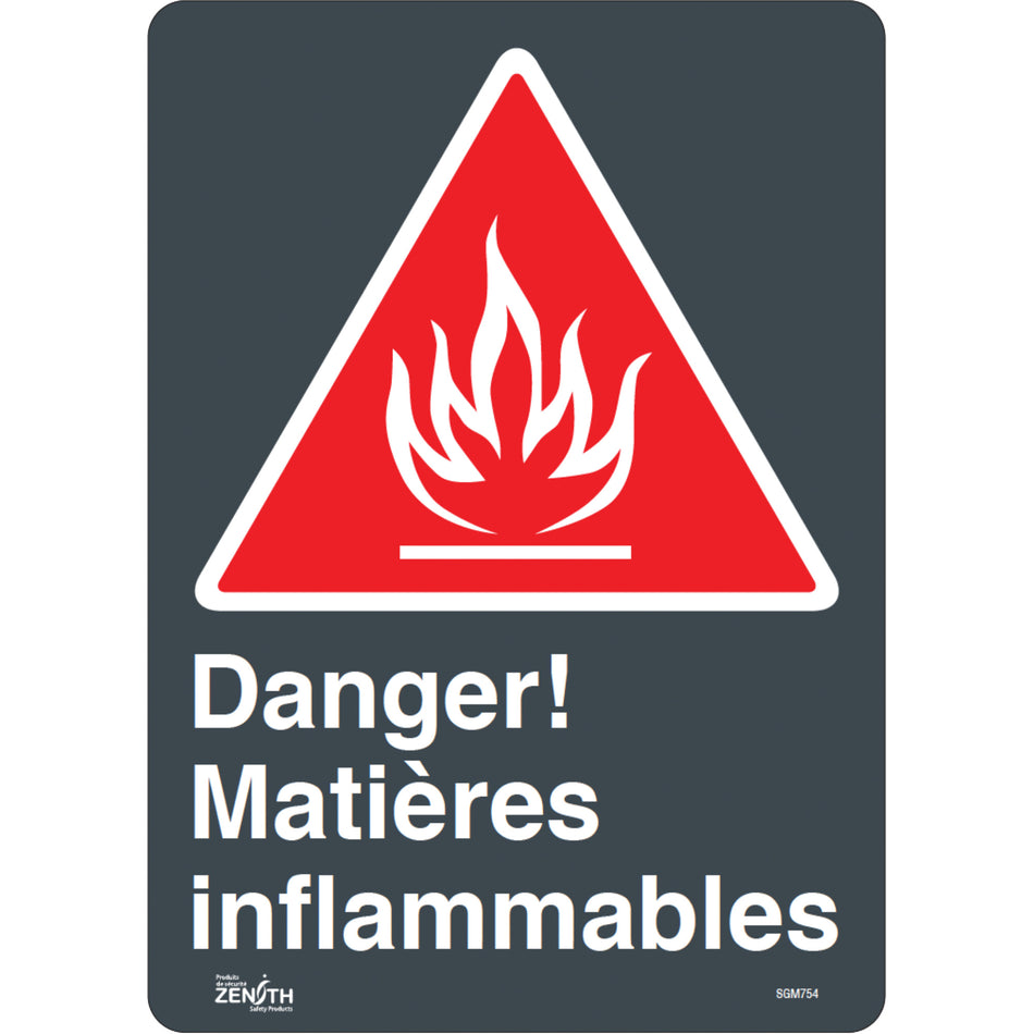 ""Matières Inflammables"" Sign - SGM754