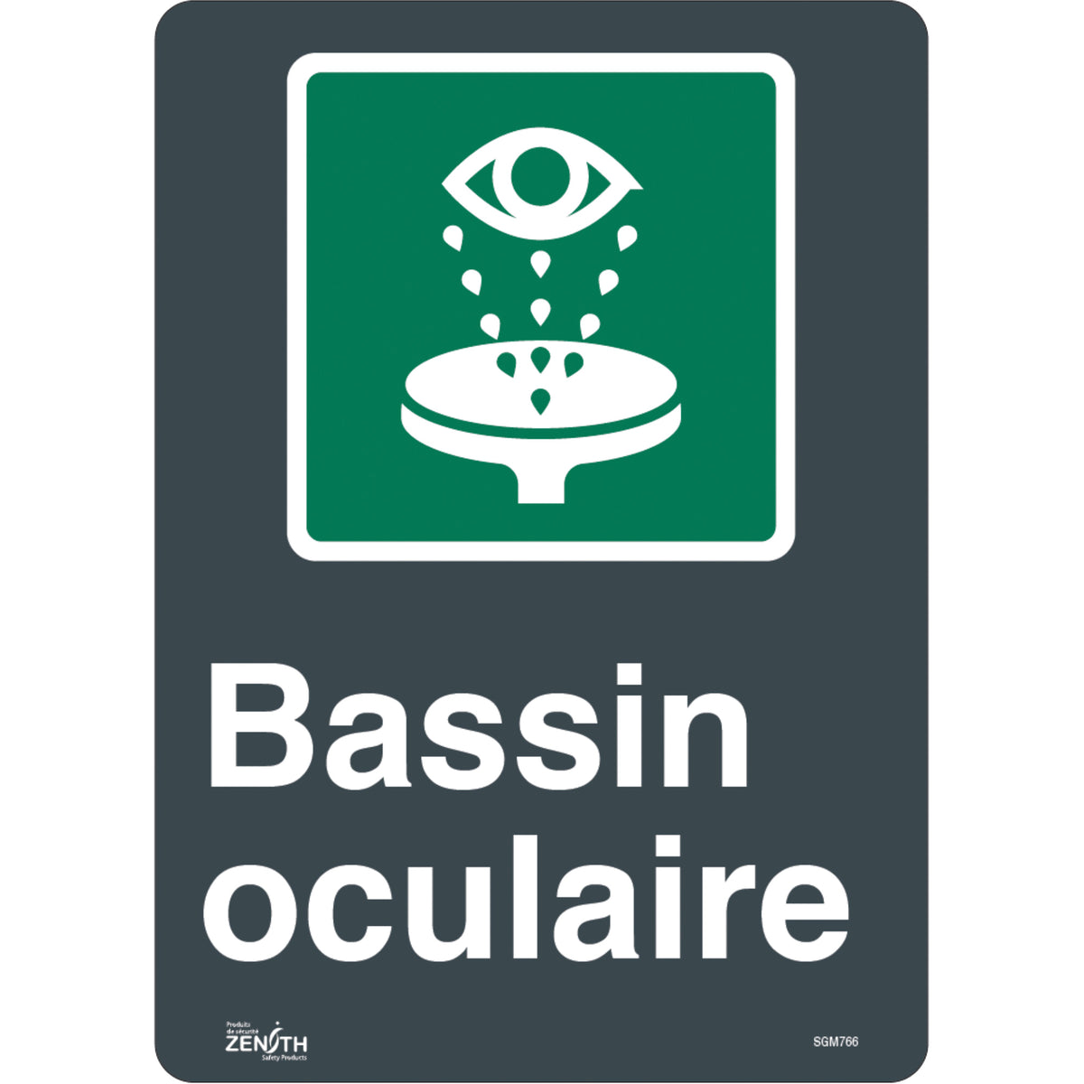 ""Bassin Oculaire"" Sign - SGM766