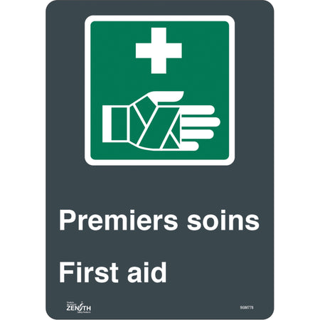 ""Premier Soins/First Aid"" Sign - SGM778