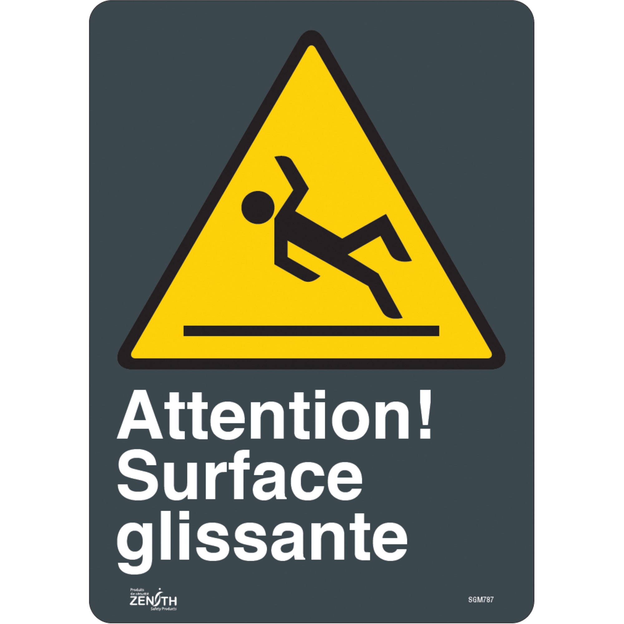 ""Surface Glissante"" Sign - SGM787