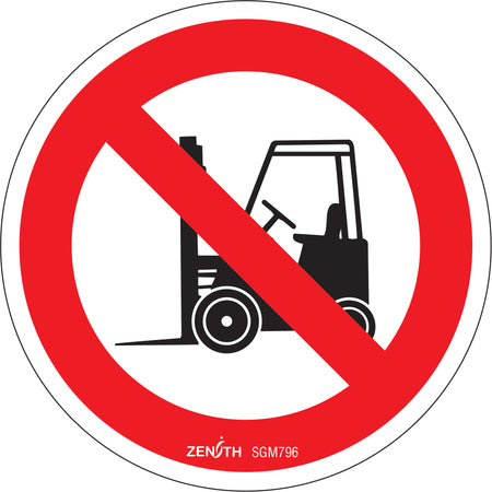 No Forklifts CSA Standard Safety Sign - SGM796