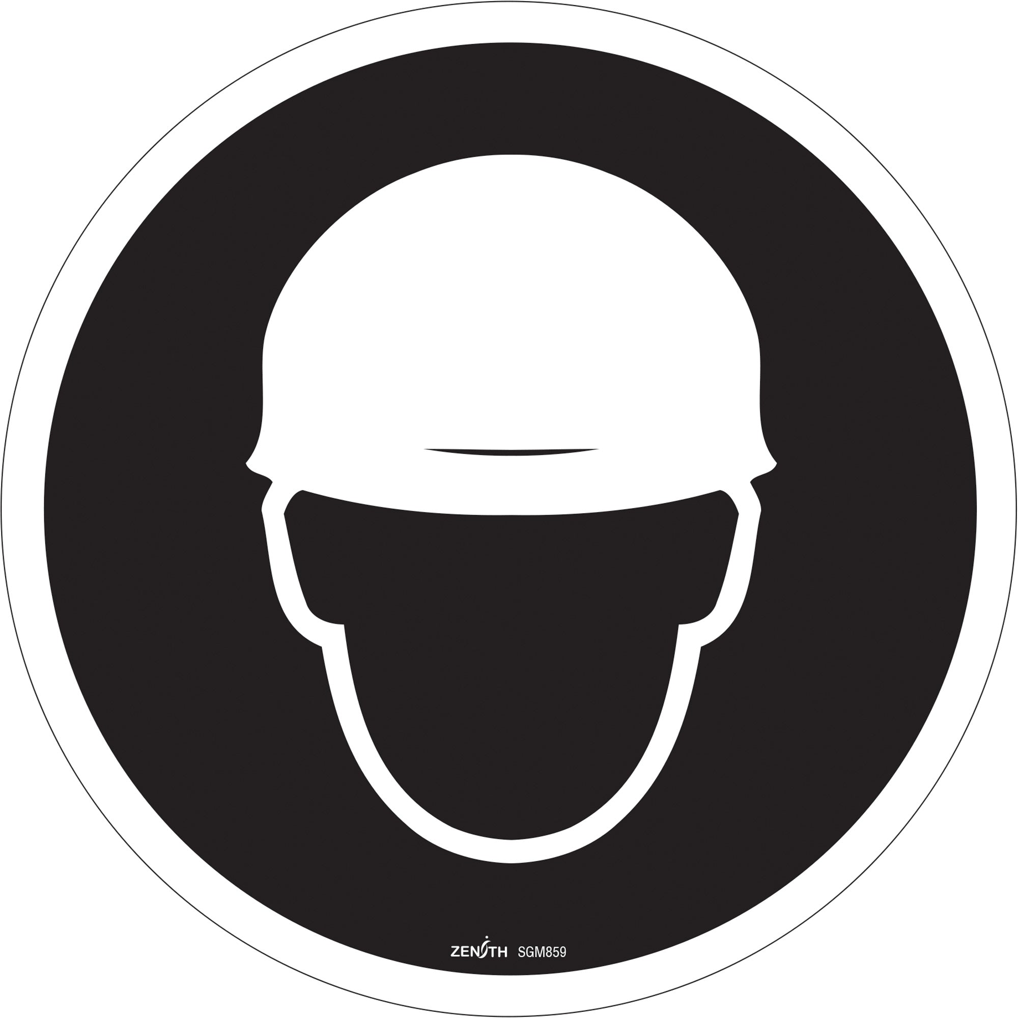Hard Hat Protection Required CSA Standard Safety Sign - SGM859