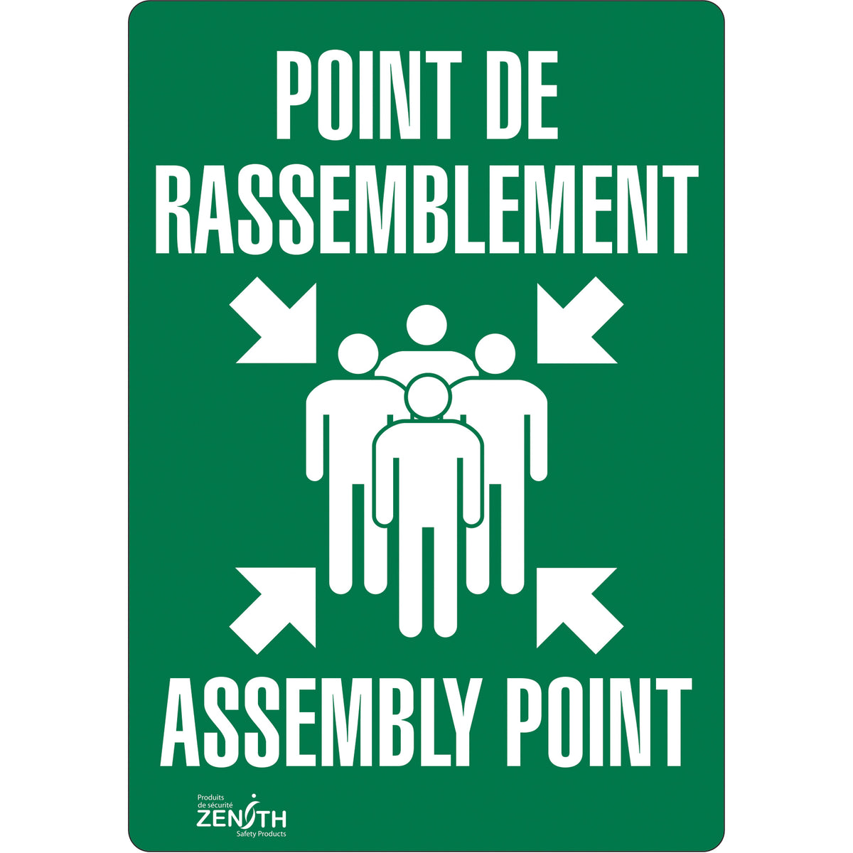 ""Point de rassemblement/Assembly Point"" Sign - SGP168