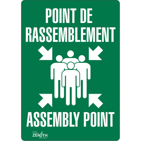 ""Point de rassemblement/Assembly Point"" Sign - SGP168