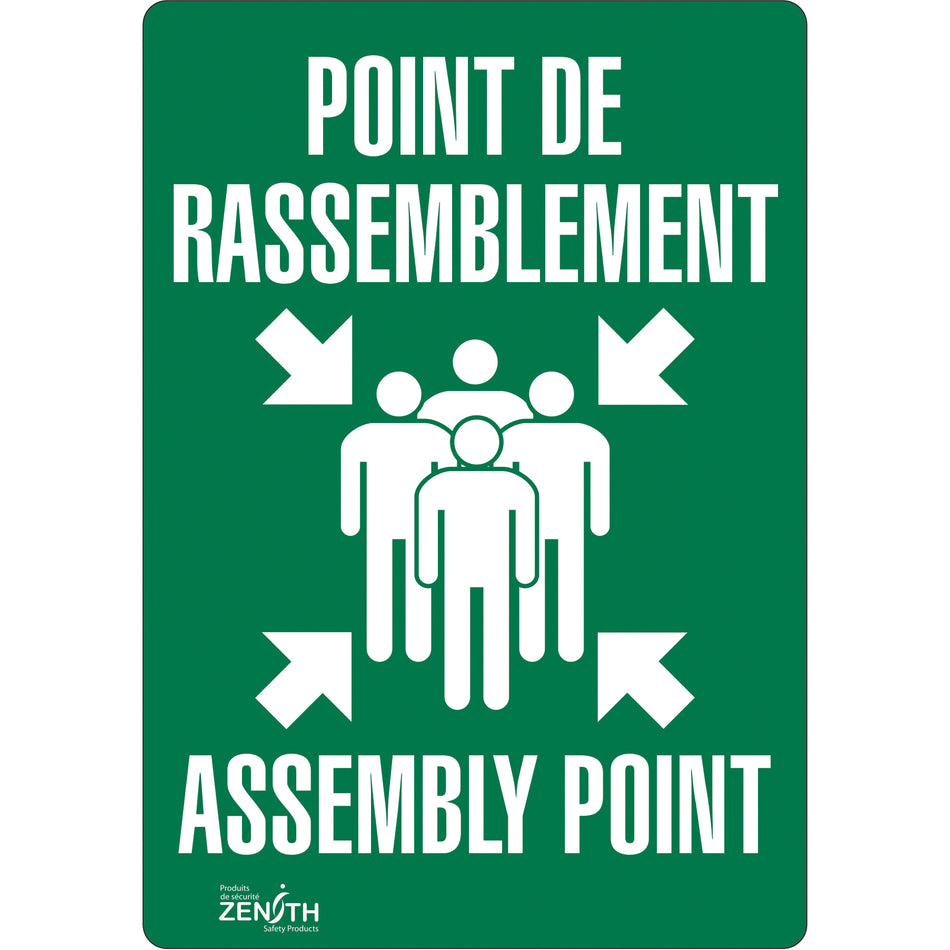 ""Point de rassemblement/Assembly Point"" Sign - SGP168