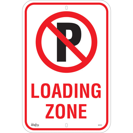 No Parking ""Loading Zone"" Sign - SGP347