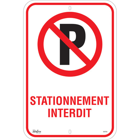 ""Stationnement Interdit"" Sign - SGP350