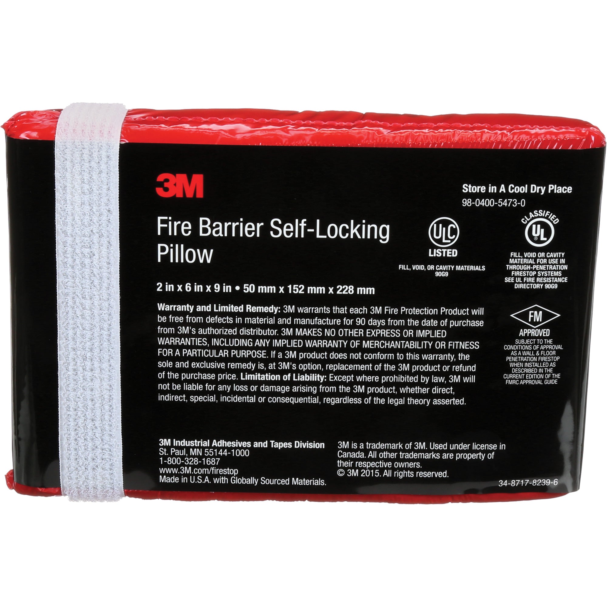 Fire Barrier Self-Locking Pillow - SGP567