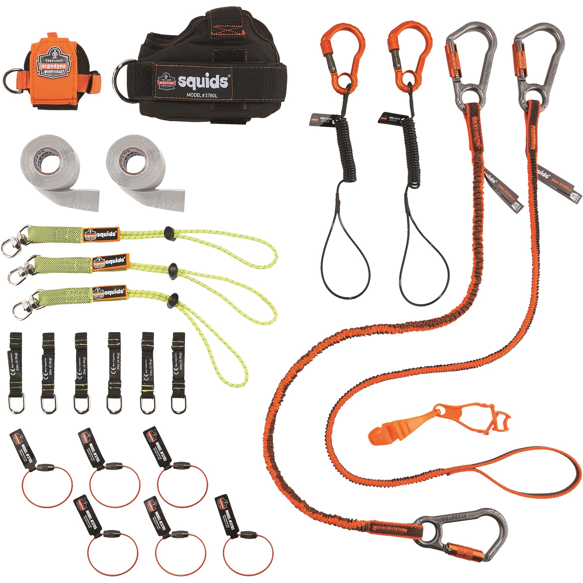 Squids® 3183 Carpenter & Laborer's Tool Tethering Kit - SGP833