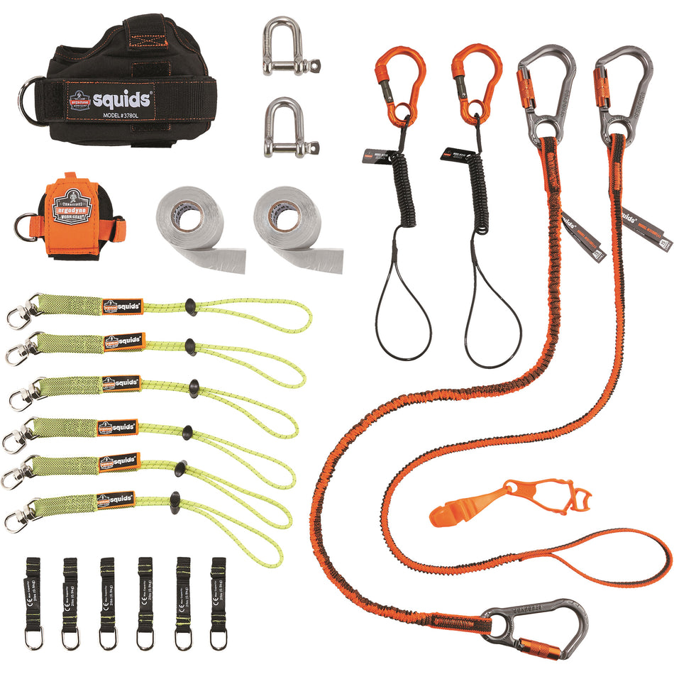 Squids® 3186 Iron/Steel Worker's Tool Tethering Kit - SGP836