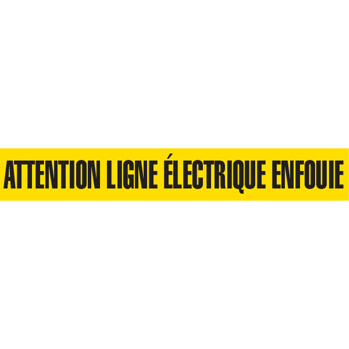 ""Attention Ligne Électrique Enfouie"" Barricade Tape - SGQ360