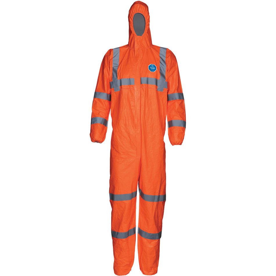 HV High Visibility Coveralls with Hood - SGR819