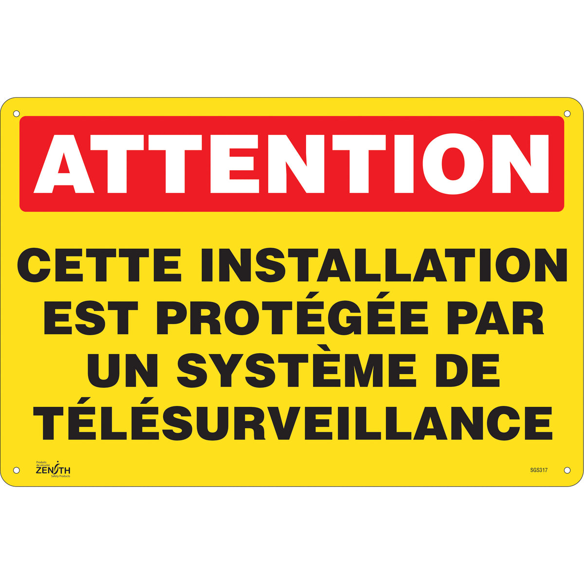 ""Système de télésurveillance"" Sign - SGS317