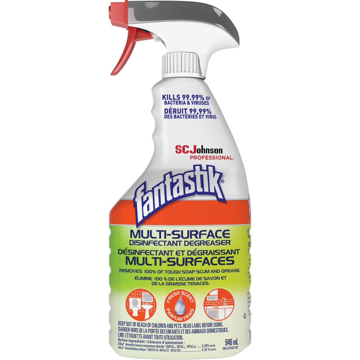 Fantastik® Professional Multi-Surface Disinfectant & Degreaser - SGU406