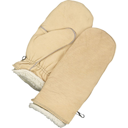 Classic Lined Grain Leather Mitt - SGV057