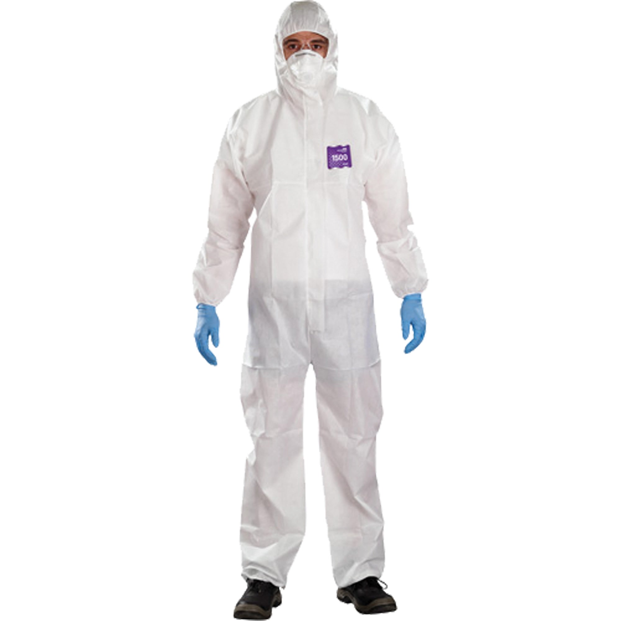 AlphaTec™ Microchem® 3-Piece Chemical Resistant Coveralls with Hood - SGX258