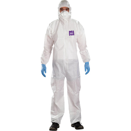 AlphaTec™ Microchem® 3-Piece Chemical Resistant Coveralls with Hood - SGX258