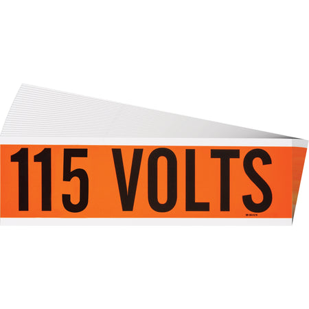 ""115 Volts"" Conduit & Voltage Labels - SGX936