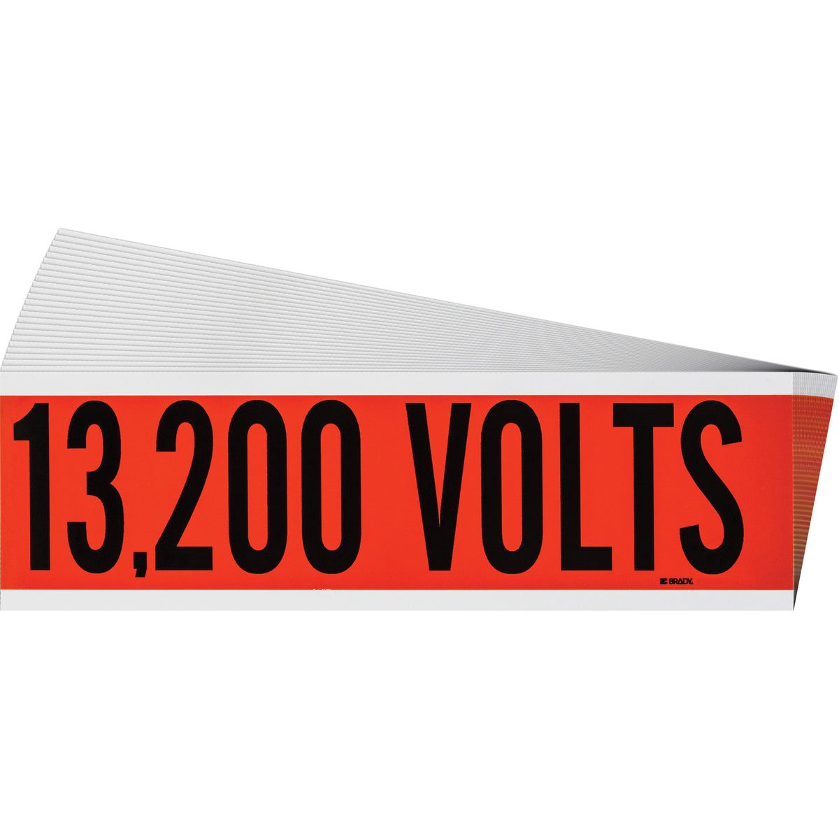 ""13,200 Volts"" Conduit & Voltage Labels - SGX939