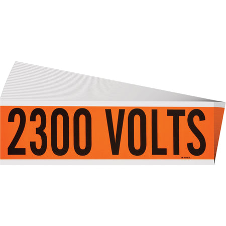 ""2300 Volts"" Conduit & Voltage Labels - SGX943