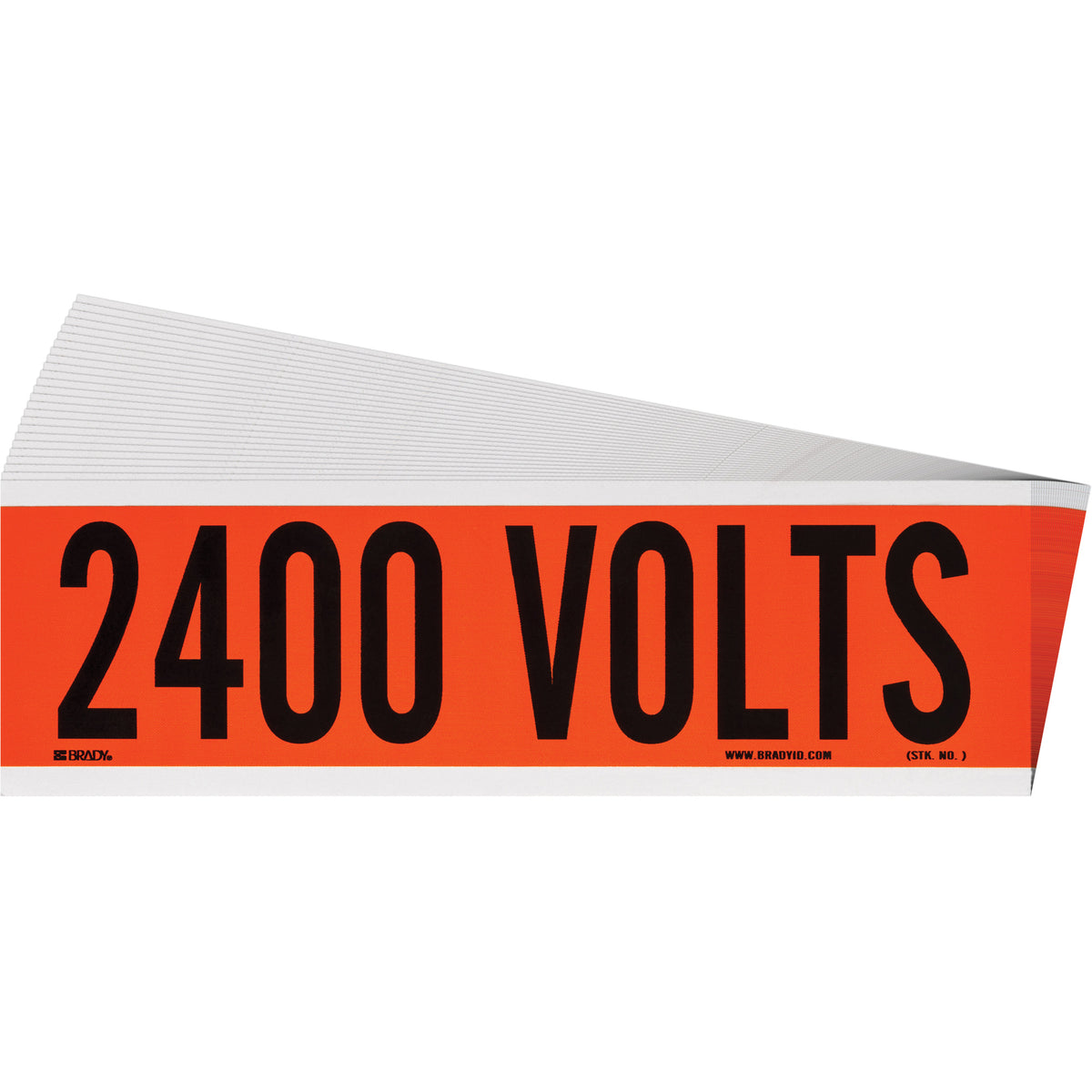 ""2400 Volts"" Conduit & Voltage Labels - SGX945