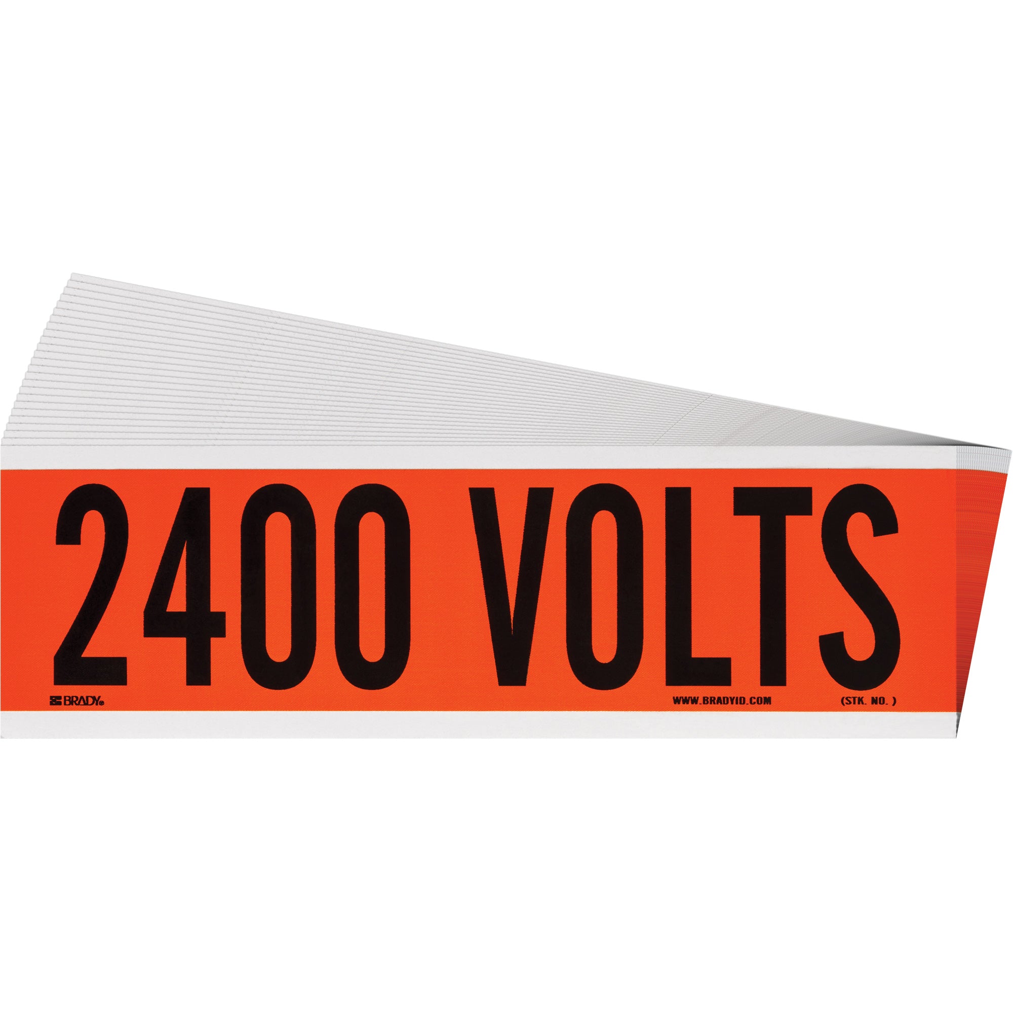 ""2400 Volts"" Conduit & Voltage Labels - SGX945