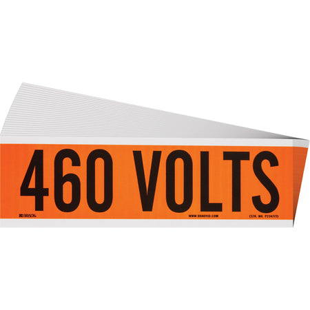 ""460 Volts"" Conduit & Voltage Labels - SGX950