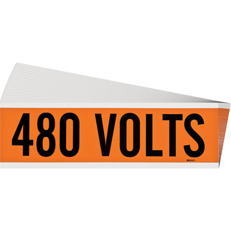 ""480 Volts"" Conduit & Voltage Labels - SGX951