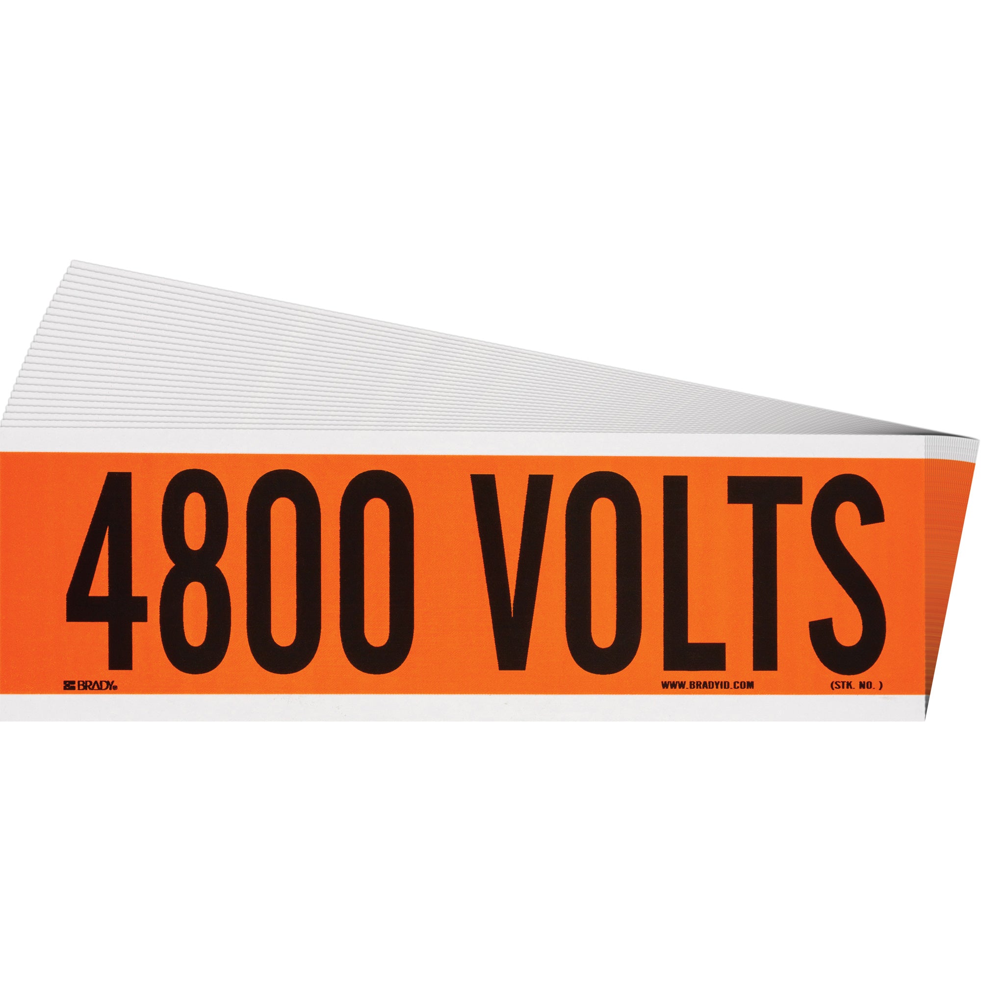 ""4800 Volts"" Conduit & Voltage Labels - SGX952