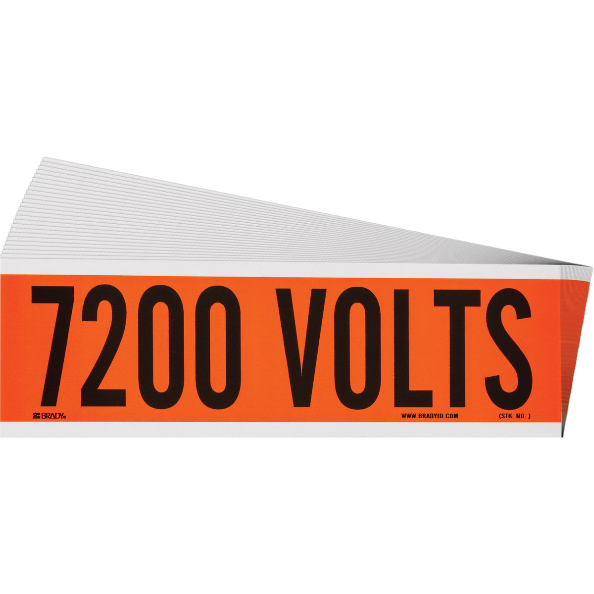 ""7200 Volts"" Conduit & Voltage Labels - SGX954