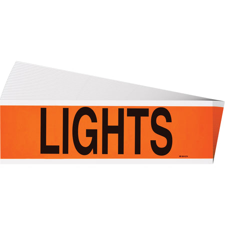 ""Lights"" Conduit & Voltage Labels - SGX957
