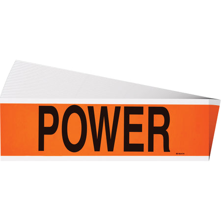 ""Power"" Conduit & Voltage Labels - SGX958