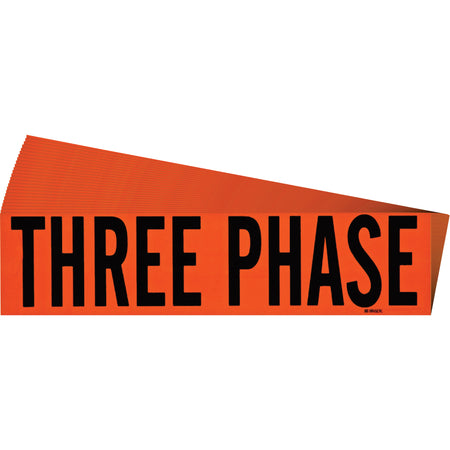 ""Three Phase"" Conduit & Voltage Labels - SGX960
