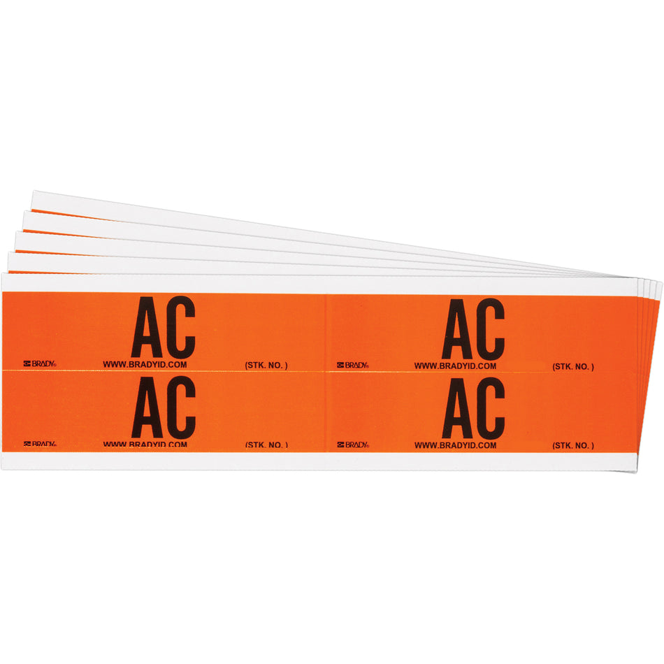 ""AC"" Conduit & Voltage Labels - SGX980