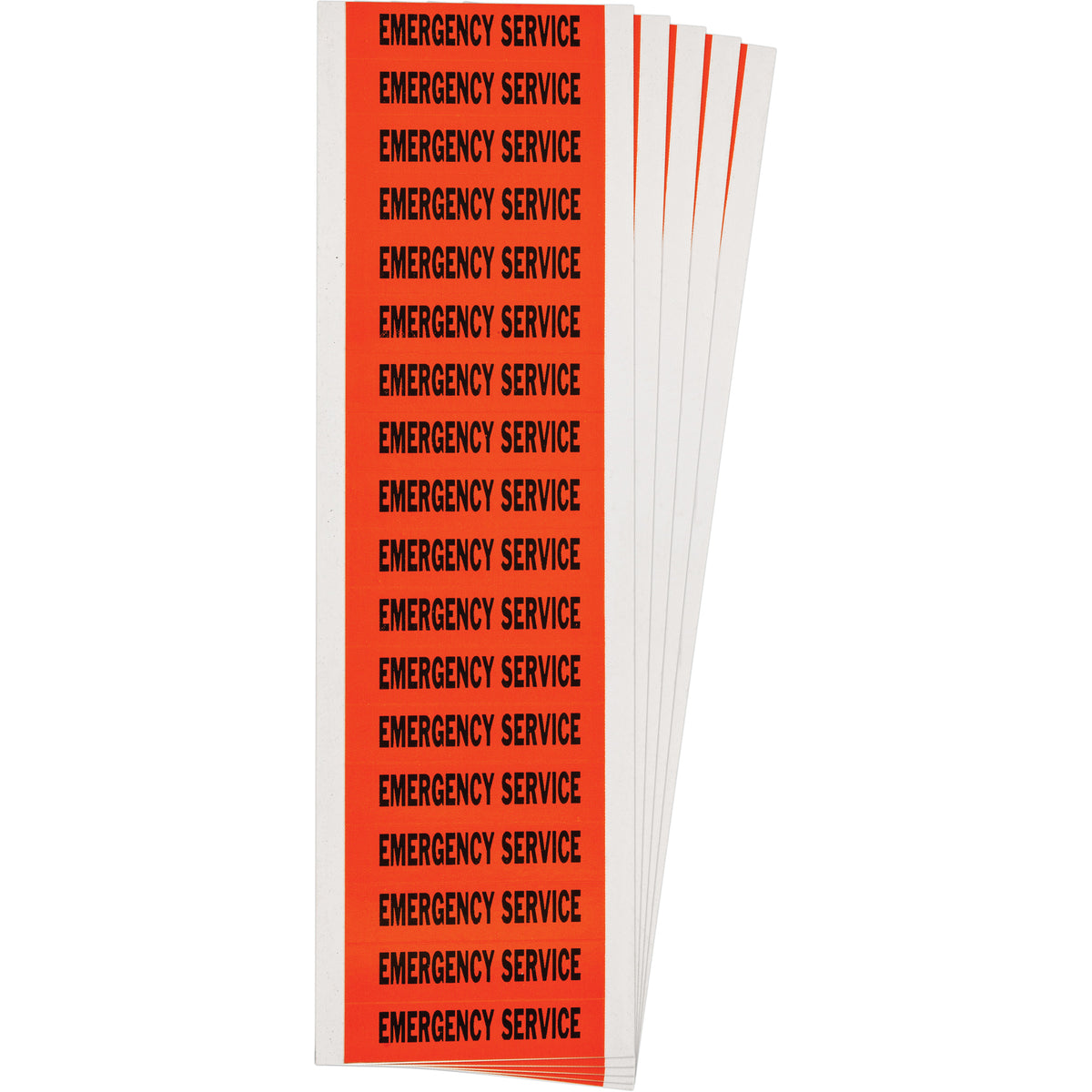""Emergency Service"" Conduit & Voltage Labels - SGY004