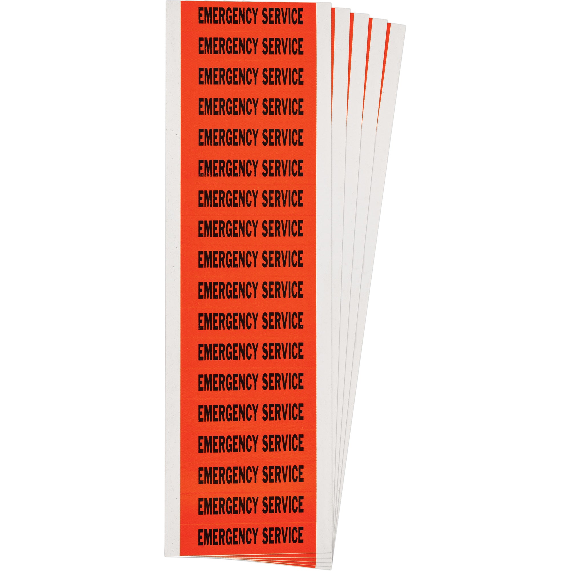 ""Emergency Service"" Conduit & Voltage Labels - SGY004