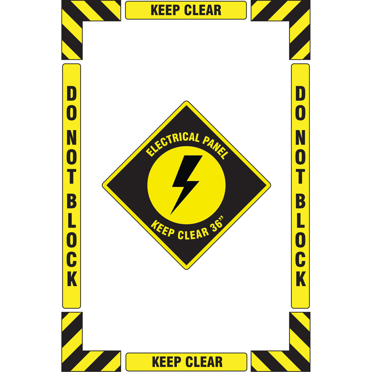 ""Electrical Panel"" Floor Marking Kit - SGY028