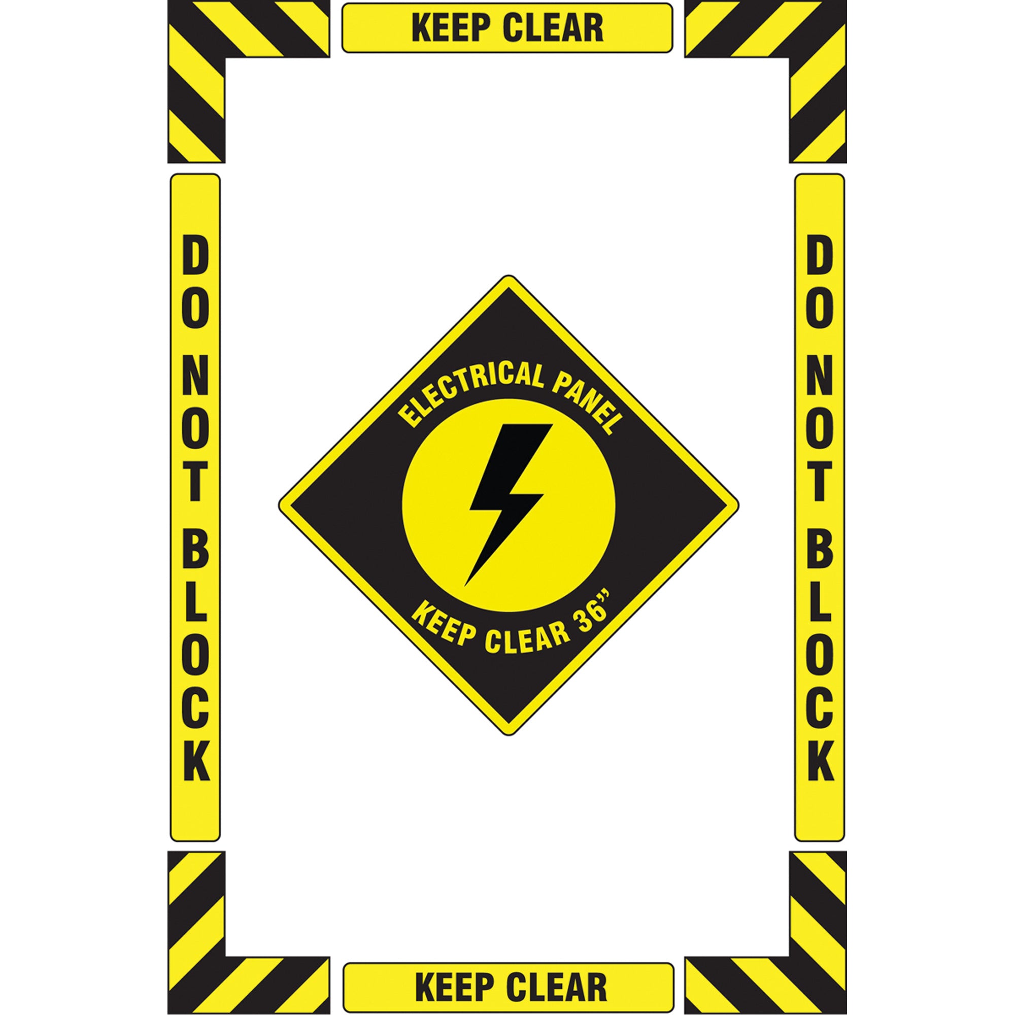""Electrical Panel"" Floor Marking Kit - SGY028