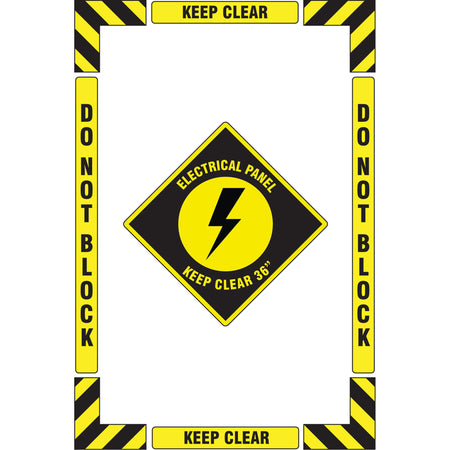""Electrical Panel"" Floor Marking Kit - SGY028