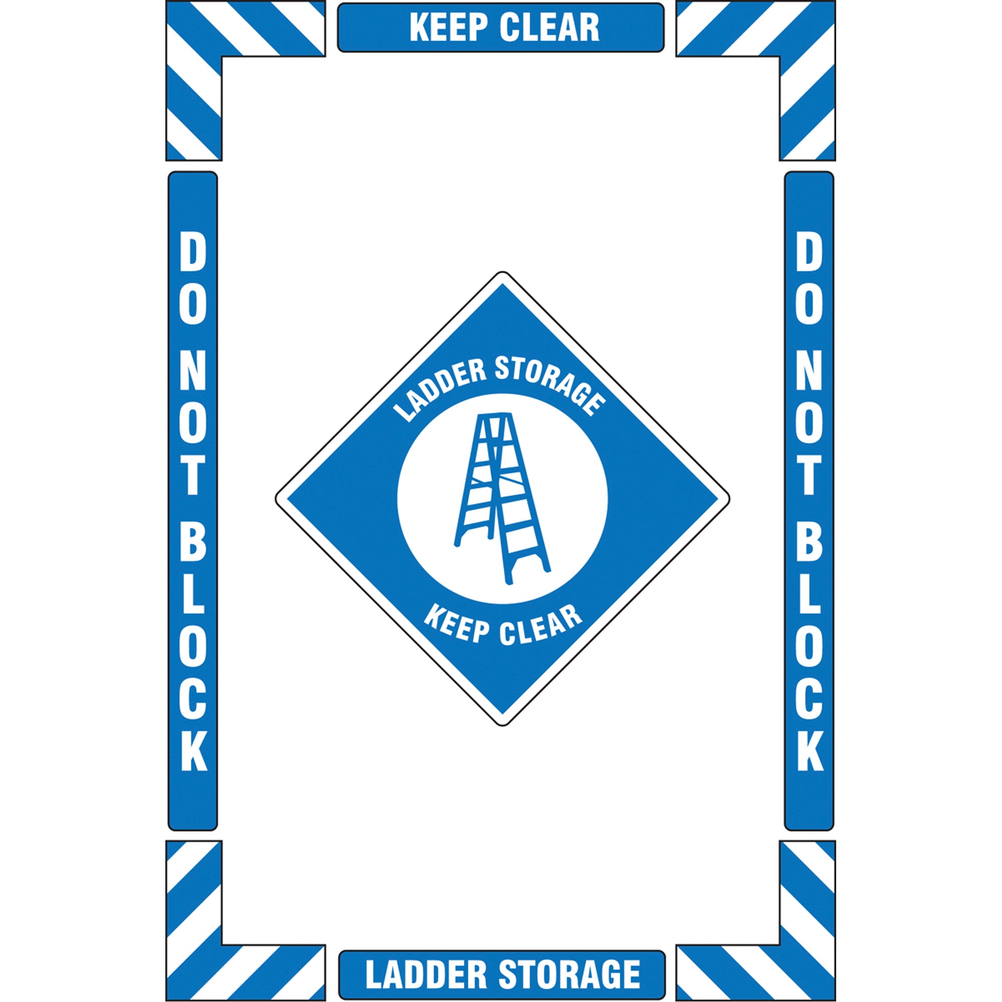 ""Ladder Storage"" Floor Marking Kit - SGY036
