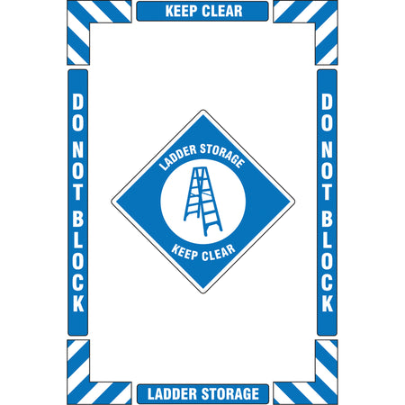 ""Ladder Storage"" Floor Marking Kit - SGY036