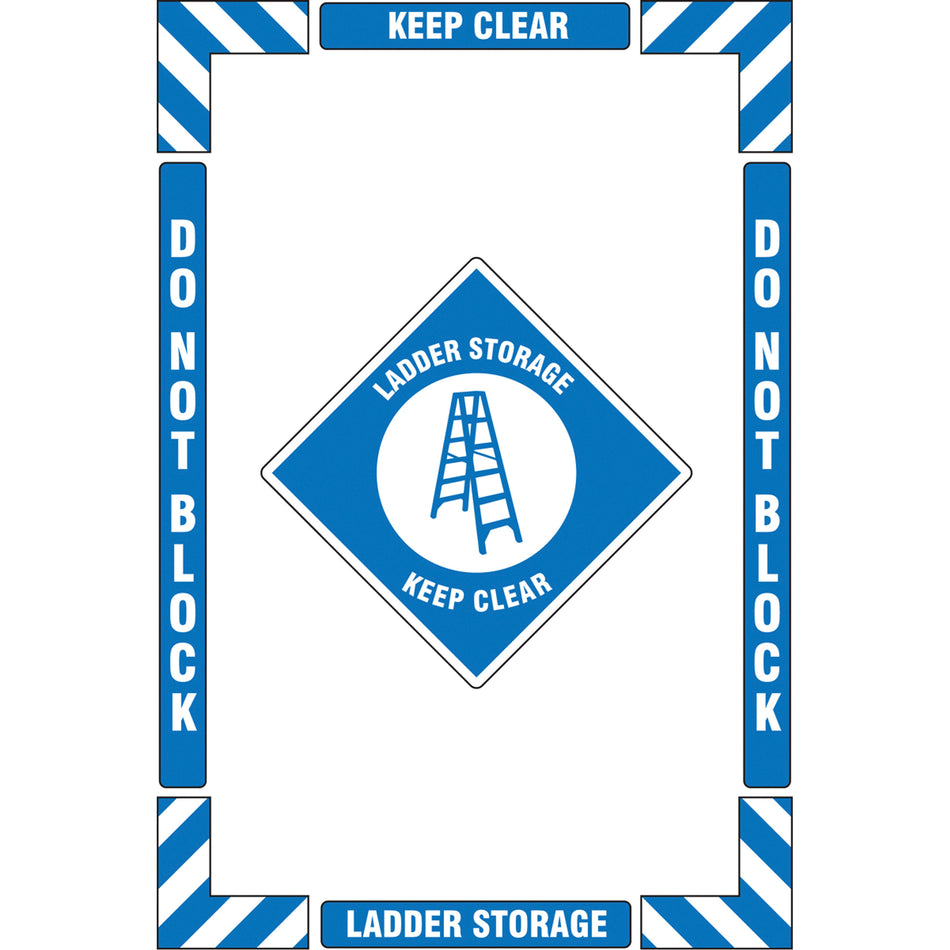 ""Ladder Storage"" Floor Marking Kit - SGY036