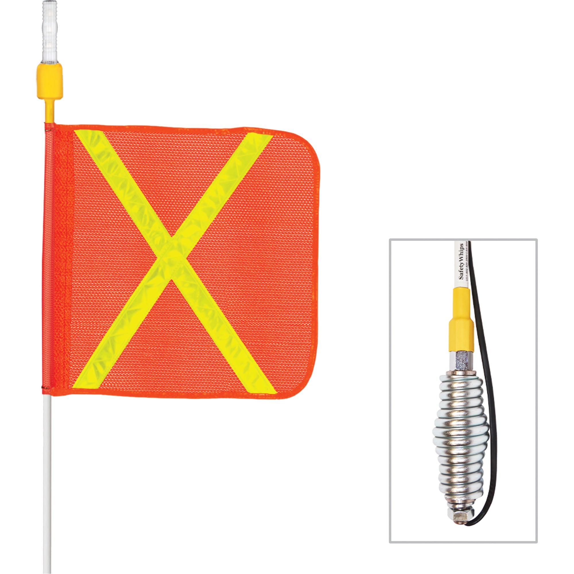 Safety Whip® All-Weather Super-Duty Warning Whips with Constant LED Light - SGY855