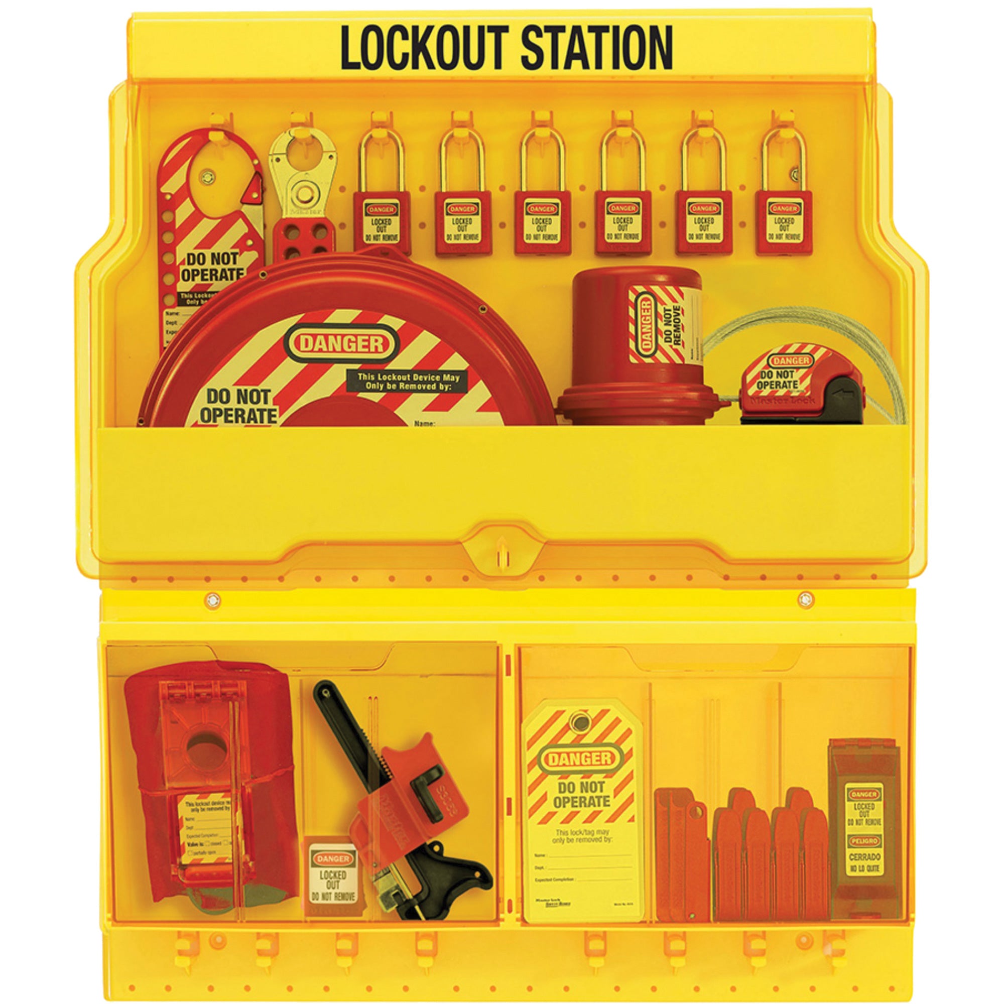 Standard Valve & Electrical Deluxe Lockout Station - SGZ649