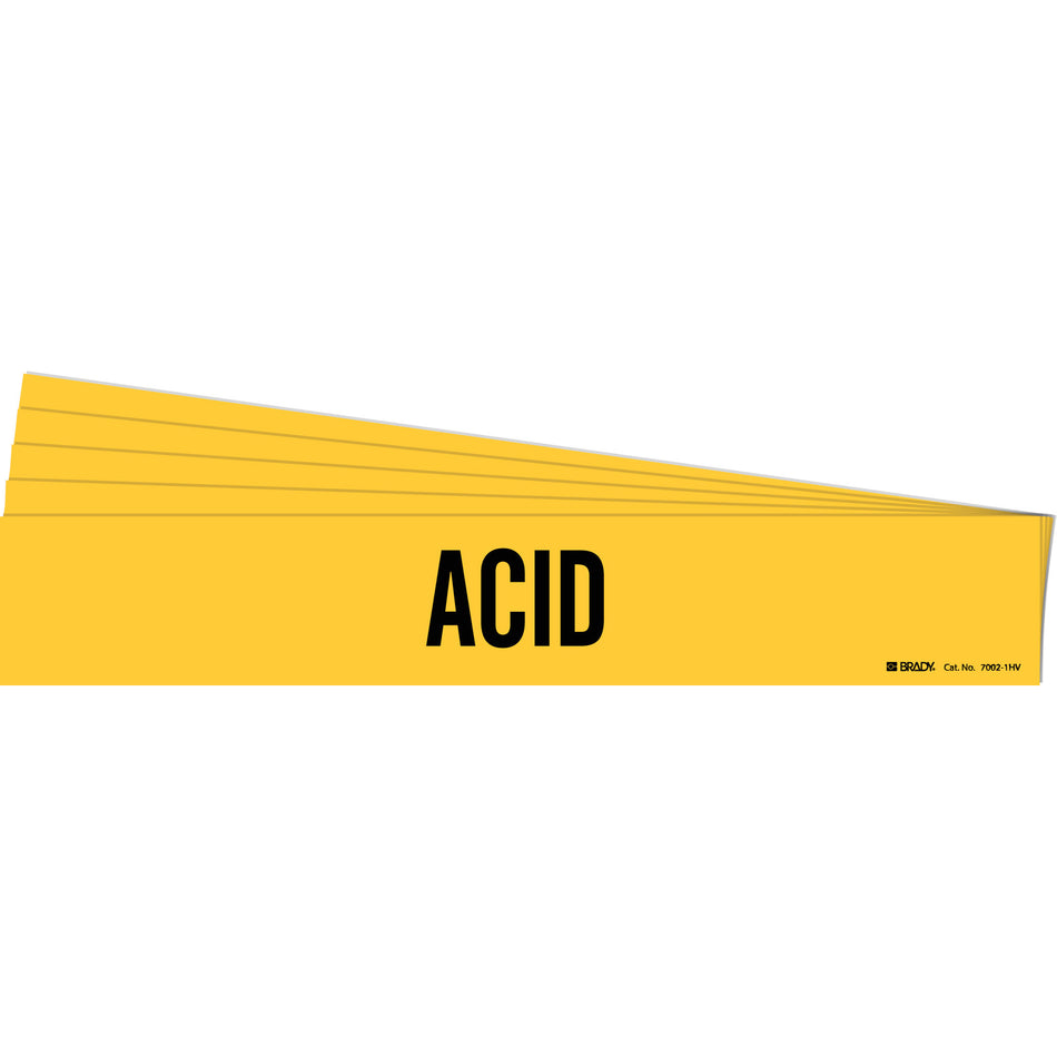 ""Acid"" Pipe Markers - SH429