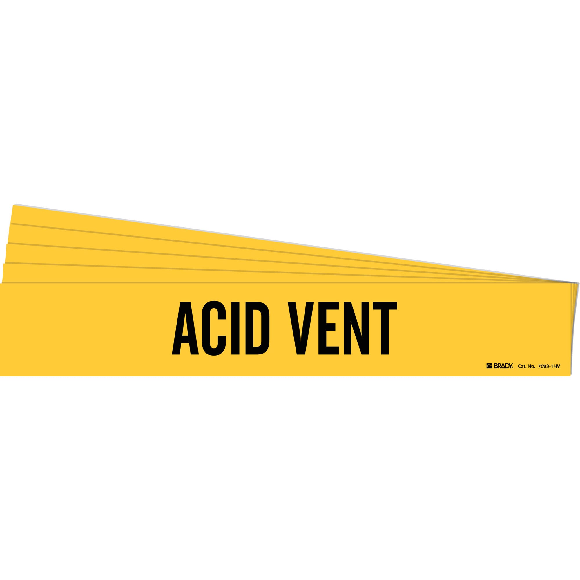 ""Acid Vent"" Pipe Marker - SH433