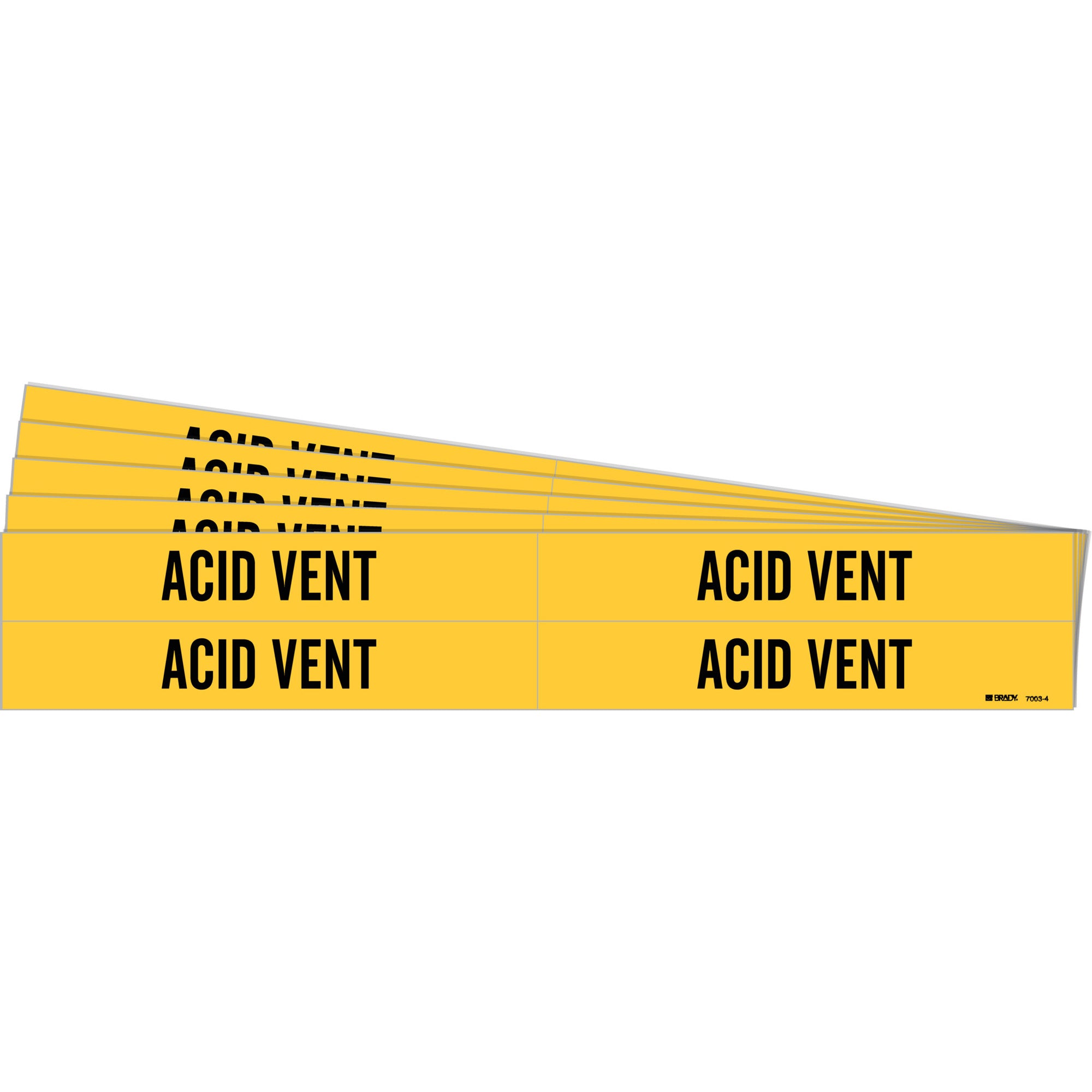 ""Acid Vent"" Pipe Markers - SH435