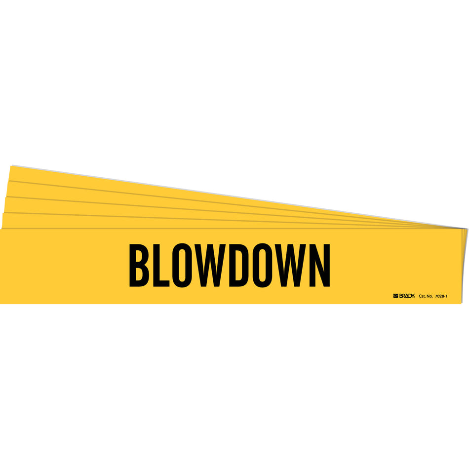 ""Blow Down"" Pipe Marker - SH534